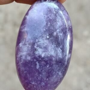 Beautiful 52 Carat Lepidolite Cabochon!